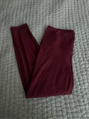Burgundy High-Waist Yogalicious Leggings